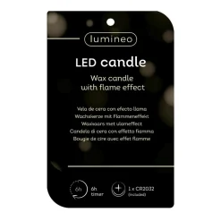 Kaars led kerstboom groen 10 cm