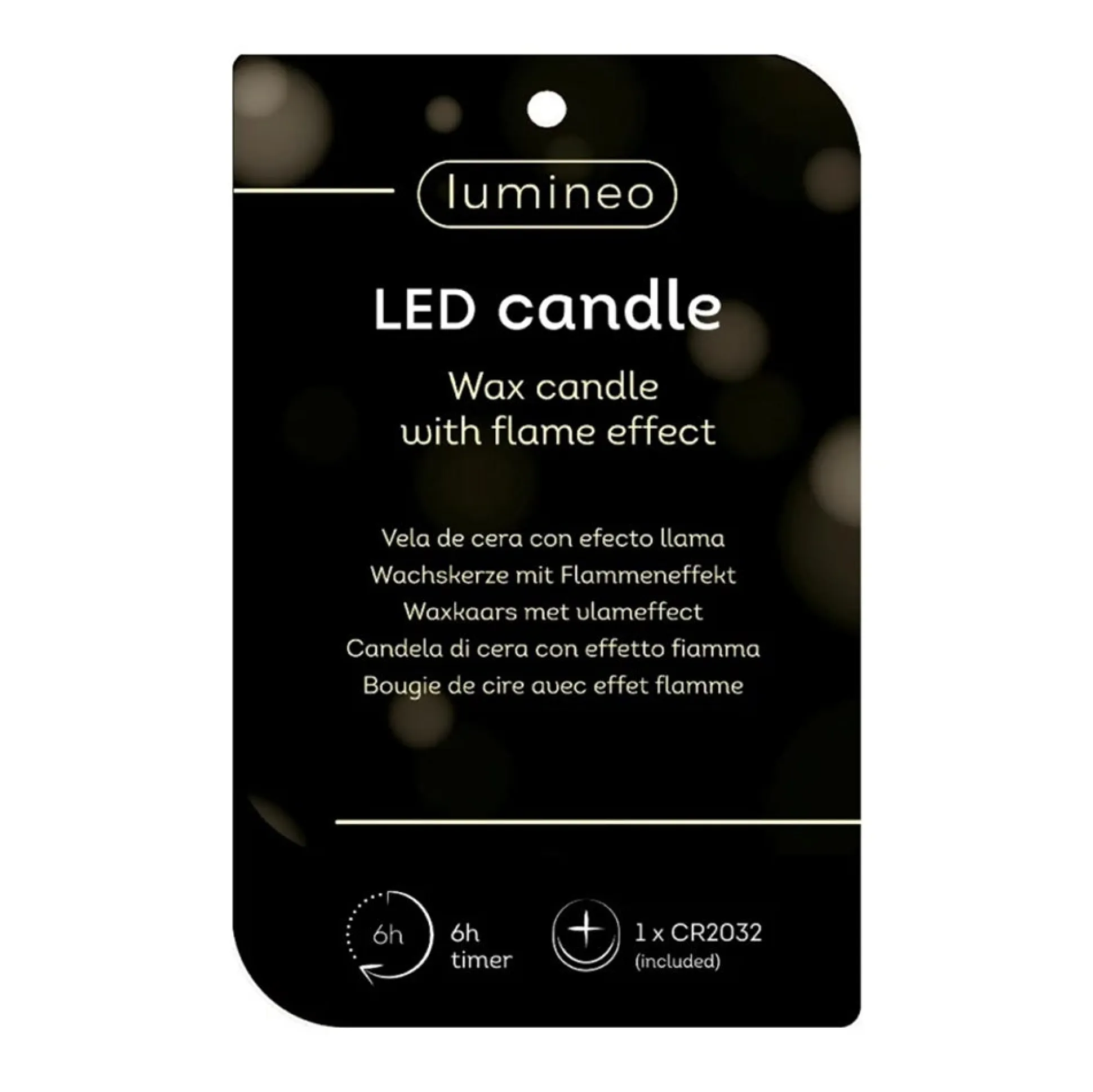 Kaars led kerstboom groen 10 cm
