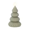 Kaars led kerstboom groen 13 cm
