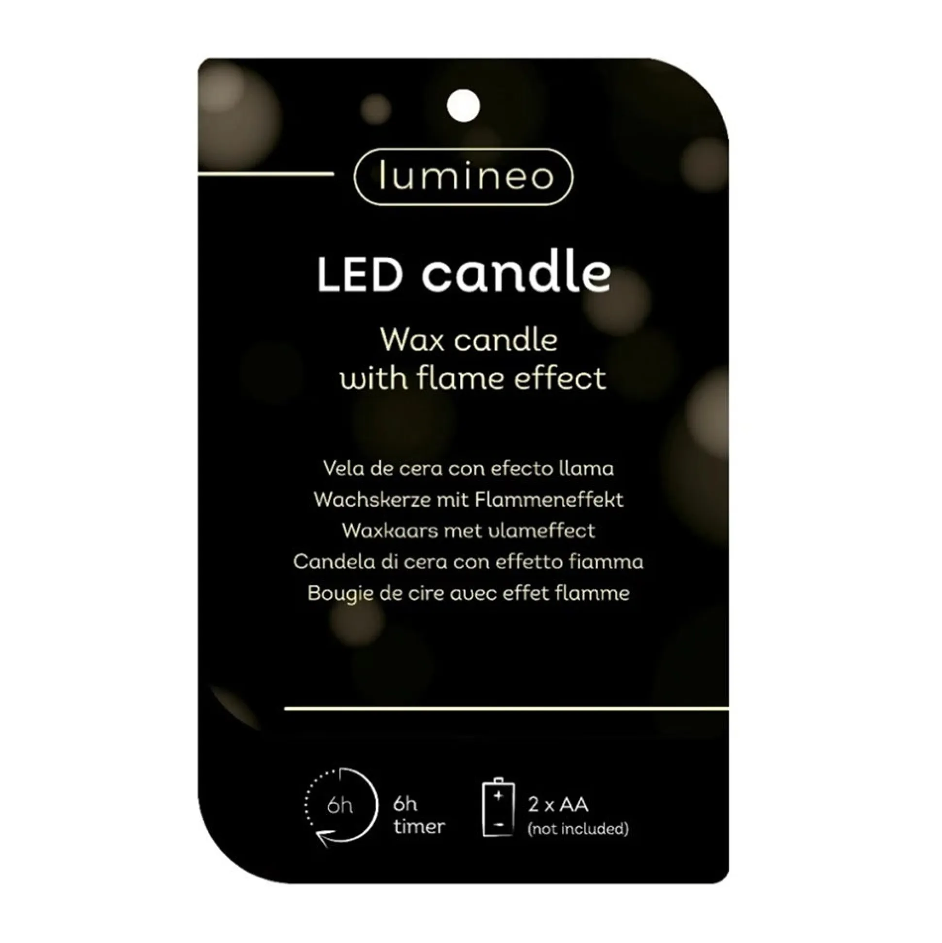 Kaars led kerstboom groen 13 cm