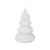 Kaars led kerstboom wit 13 cm
