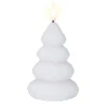Kaars led kerstboom wit 10 cm