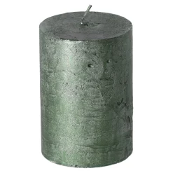 Kaars metallic 70x75mm groen