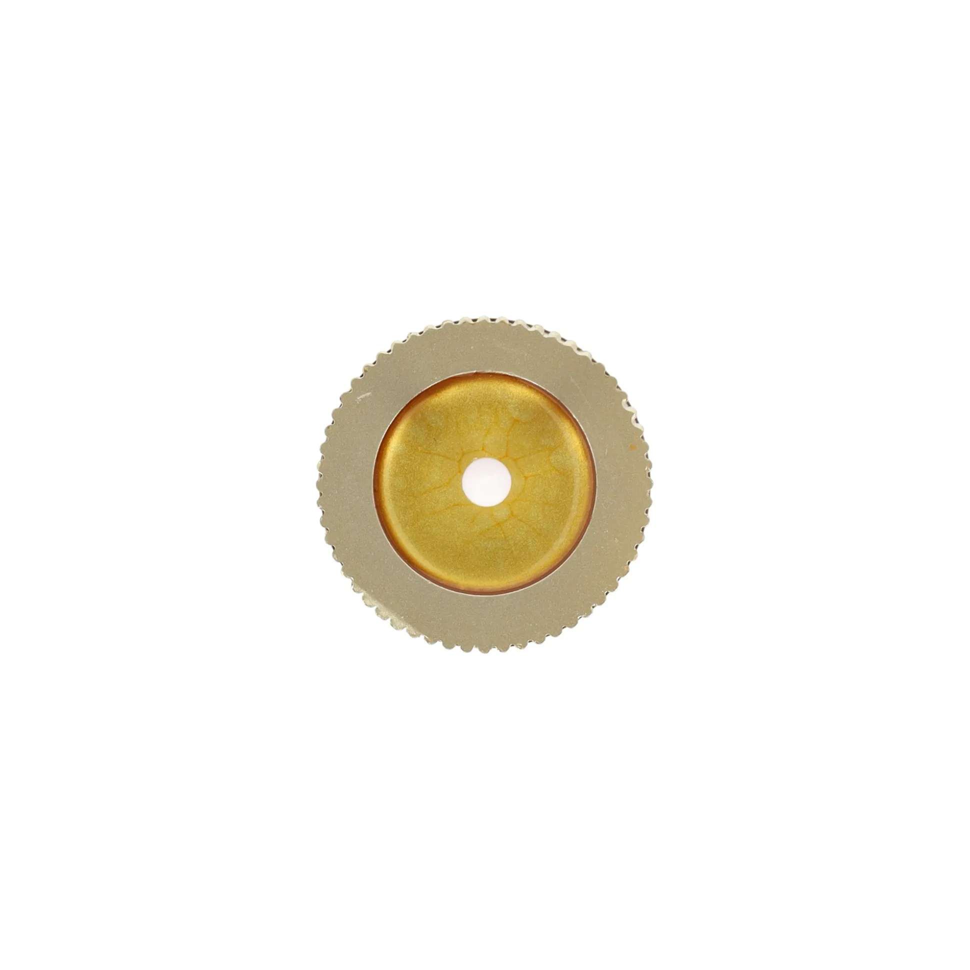 Kaars rib melt LED 7 x 12 cm goud