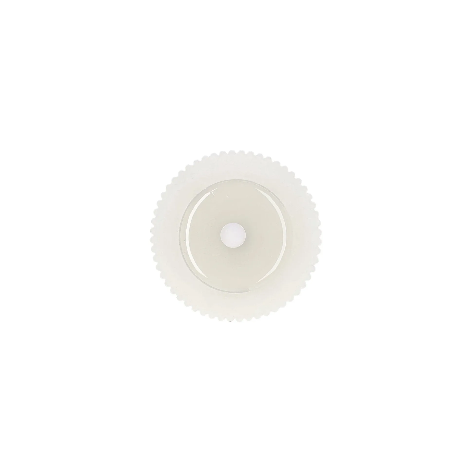 Kaars rib melt LED 7 x 12 cm wit