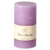 Kaars 70x130mm pastel paars O'malley