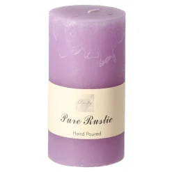 Kaars 70x130mm pastel paars O'malley