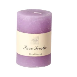 Kaars 70x100mm pastel paars O'malley