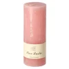 Kaars 70x180mm pastel roze O'malley