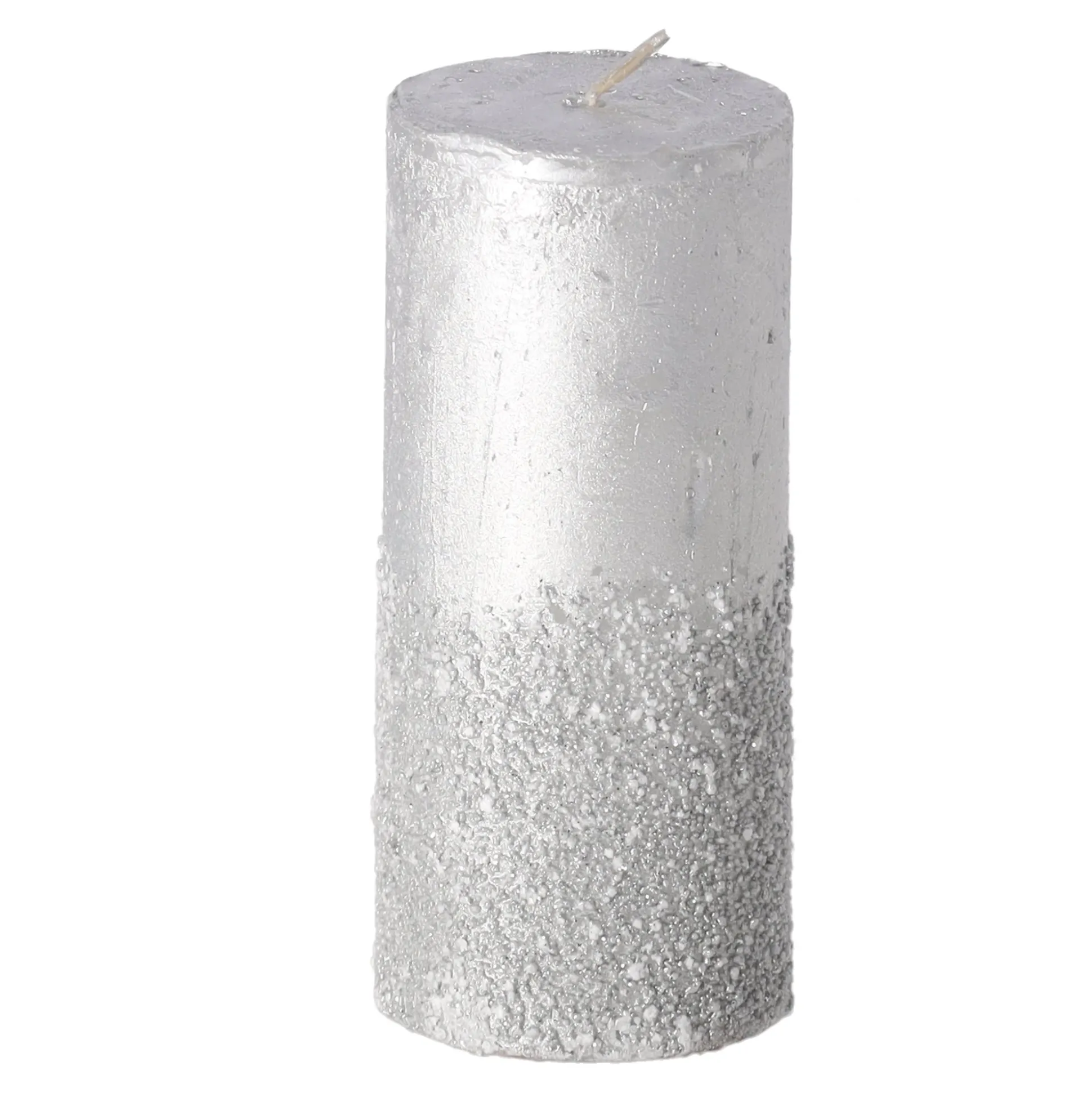Kaars 50x110mm sand zilver