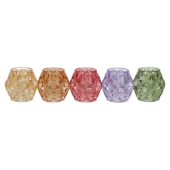 Kaarshouder glas 7 cm
