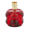 Kaarshouder glas rood 8 x 10 cm