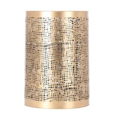 Kaarshouder Langonnet goud zwart 10 x 13 cm