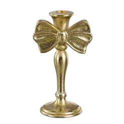 Kandelaar strik goud 20 cm