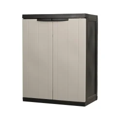 Kast bios midi 165cm zwart/grijs