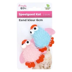 Kattanspeeltje eend kleur 6 cm 2st.