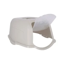 Kattenbak Bailey 56cm zwart/zand