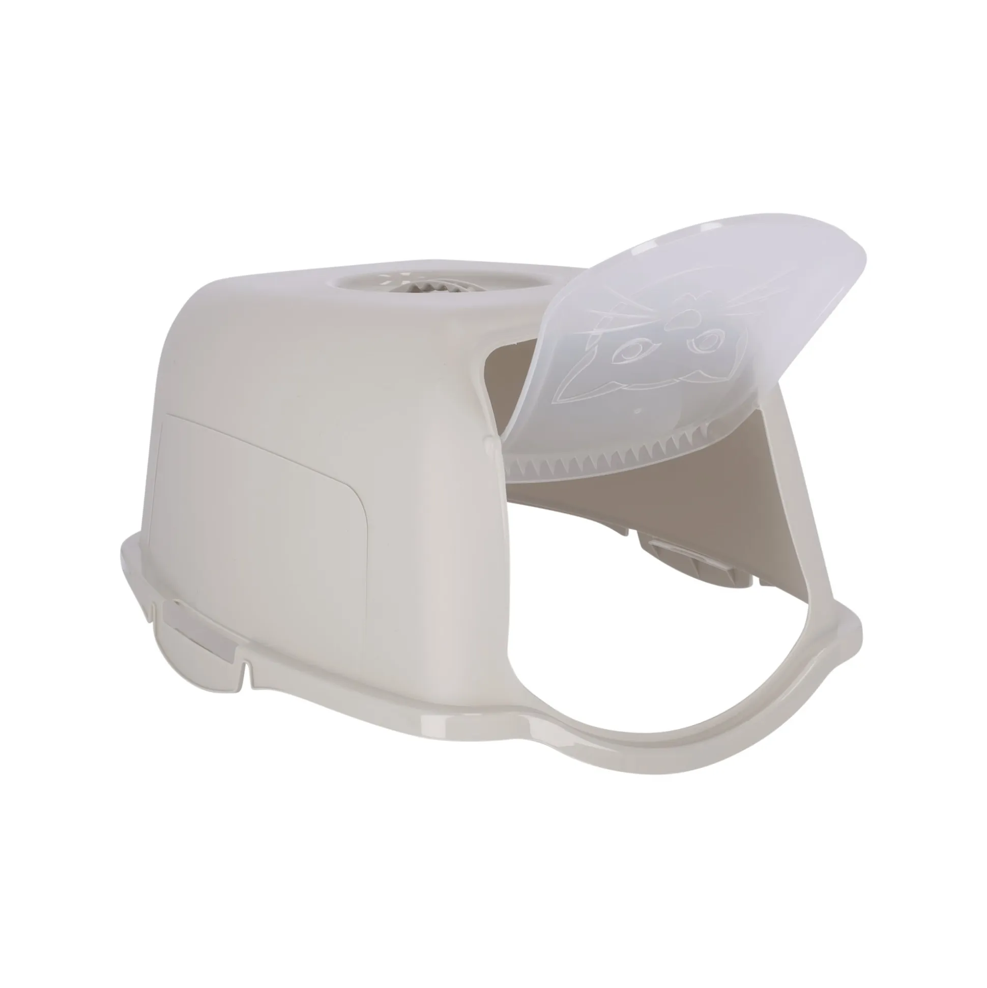 Kattenbak Bailey 56cm zwart/zand
