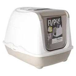 Kattenbak flipcat 50cm grijs