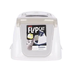 Kattenbak flipcat 50cm grijs