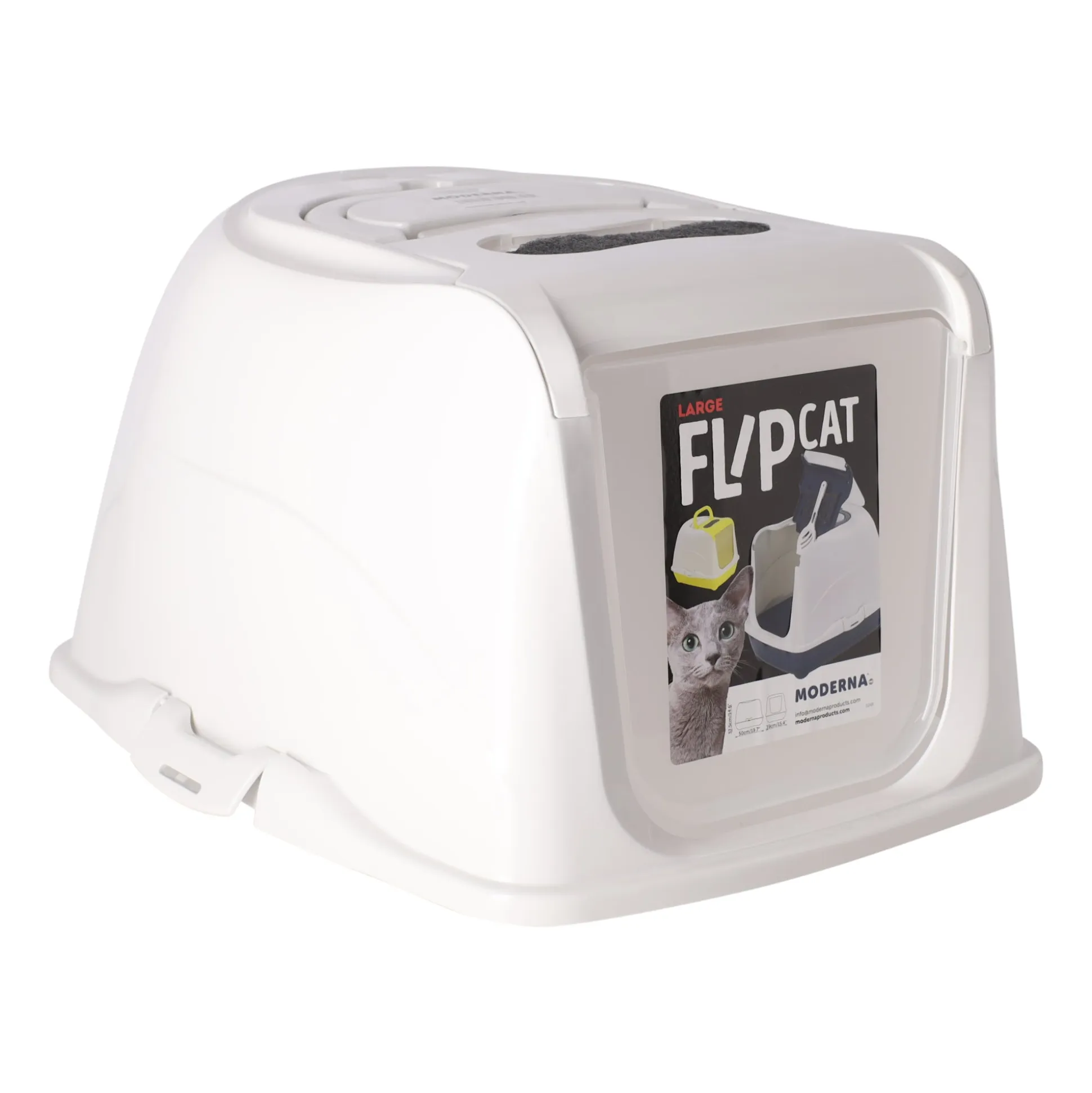 Kattenbak flipcat 50cm zwart