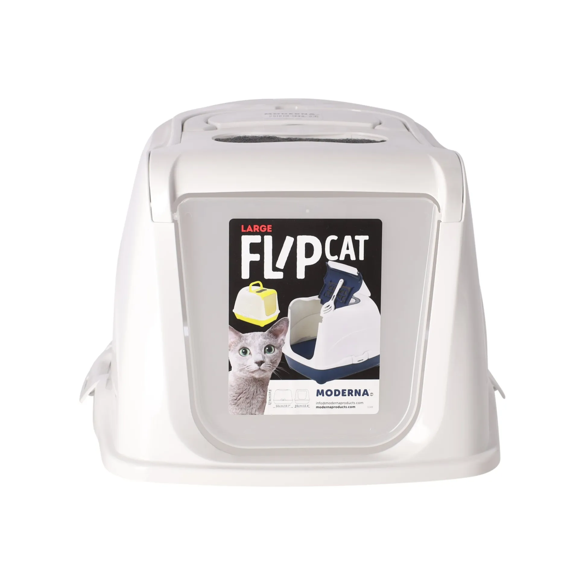 Kattenbak flipcat 50cm zwart