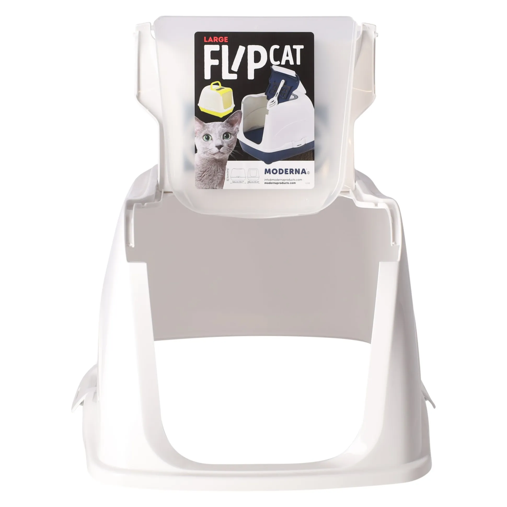 Kattenbak flipcat 50cm zwart