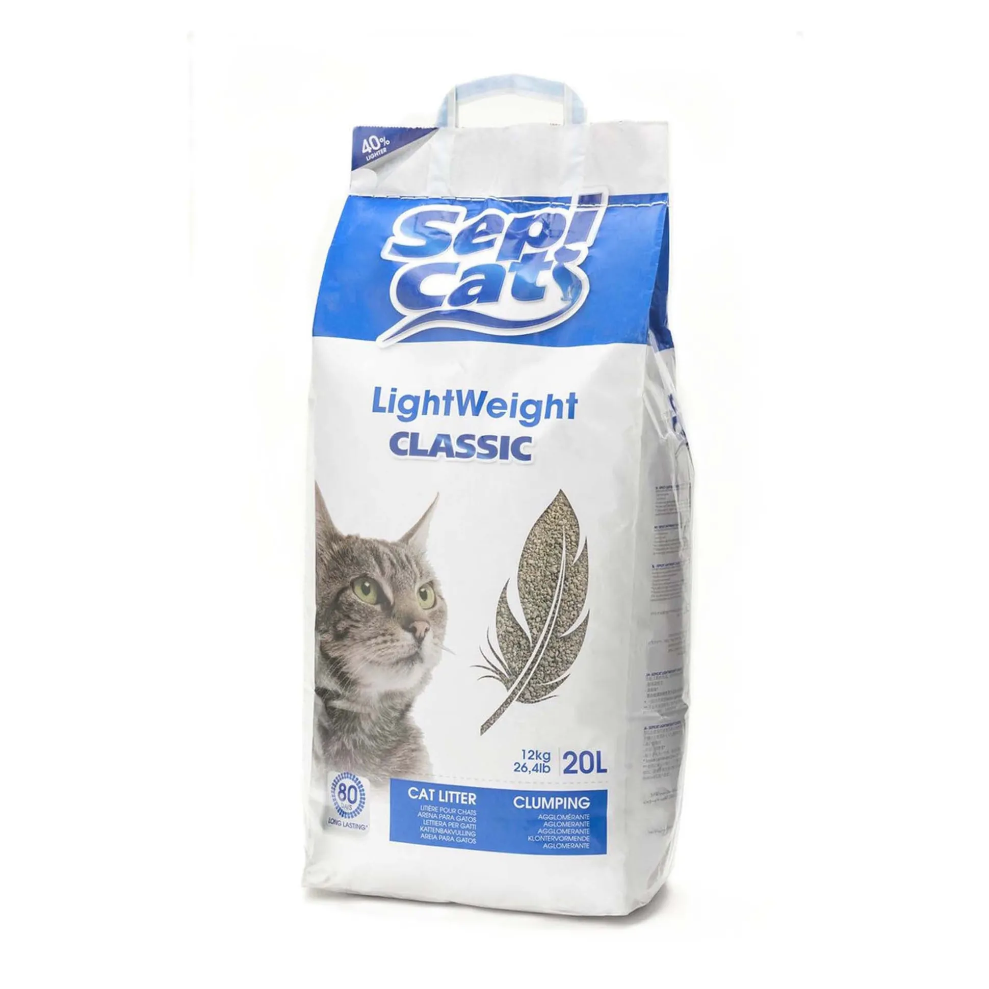 Kattenbakvulling light klump 20 L Sepicat