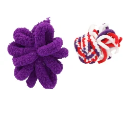Kattenspeeltje active rope rood/paars Kong