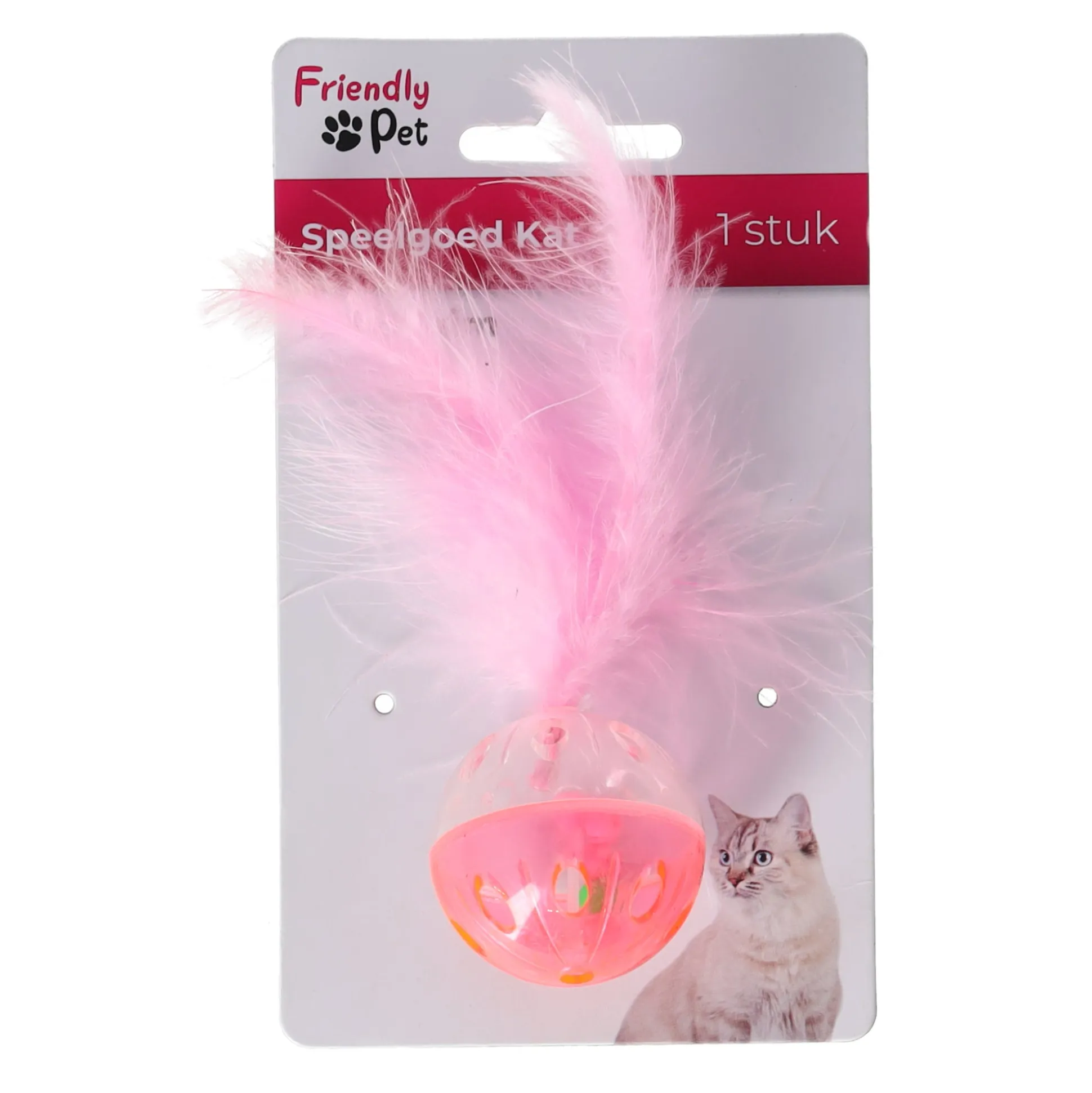 Kattenspeeltje bal + pluim