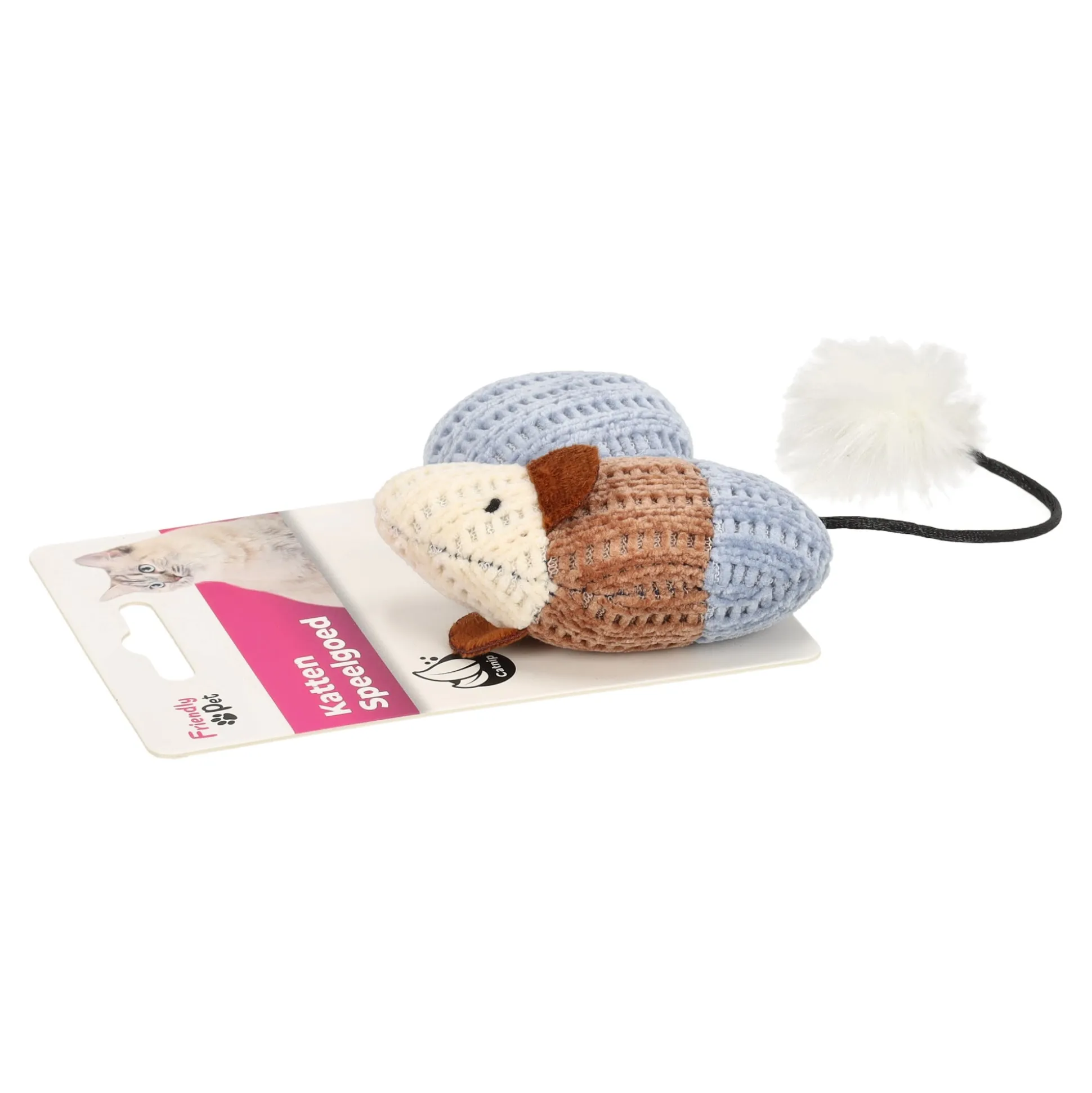 Kattenspeeltje Blaro muis+bal blauw FP
