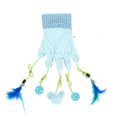 Kattenspeeltje handschoen Marion blauw FP