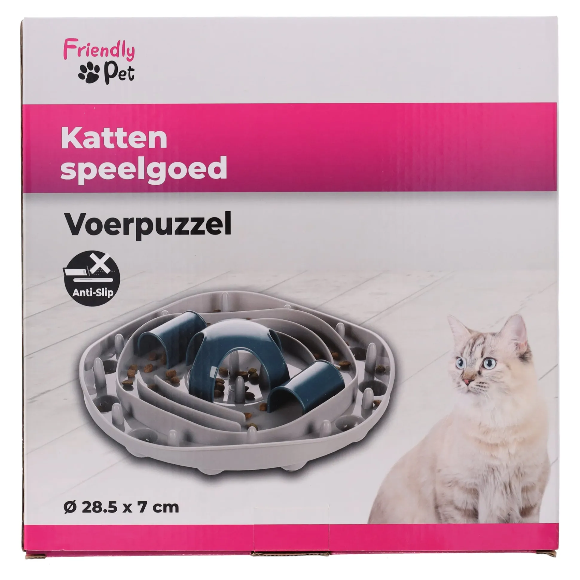 Kattenspeeltje Hanto grijs28,5x7cm FP