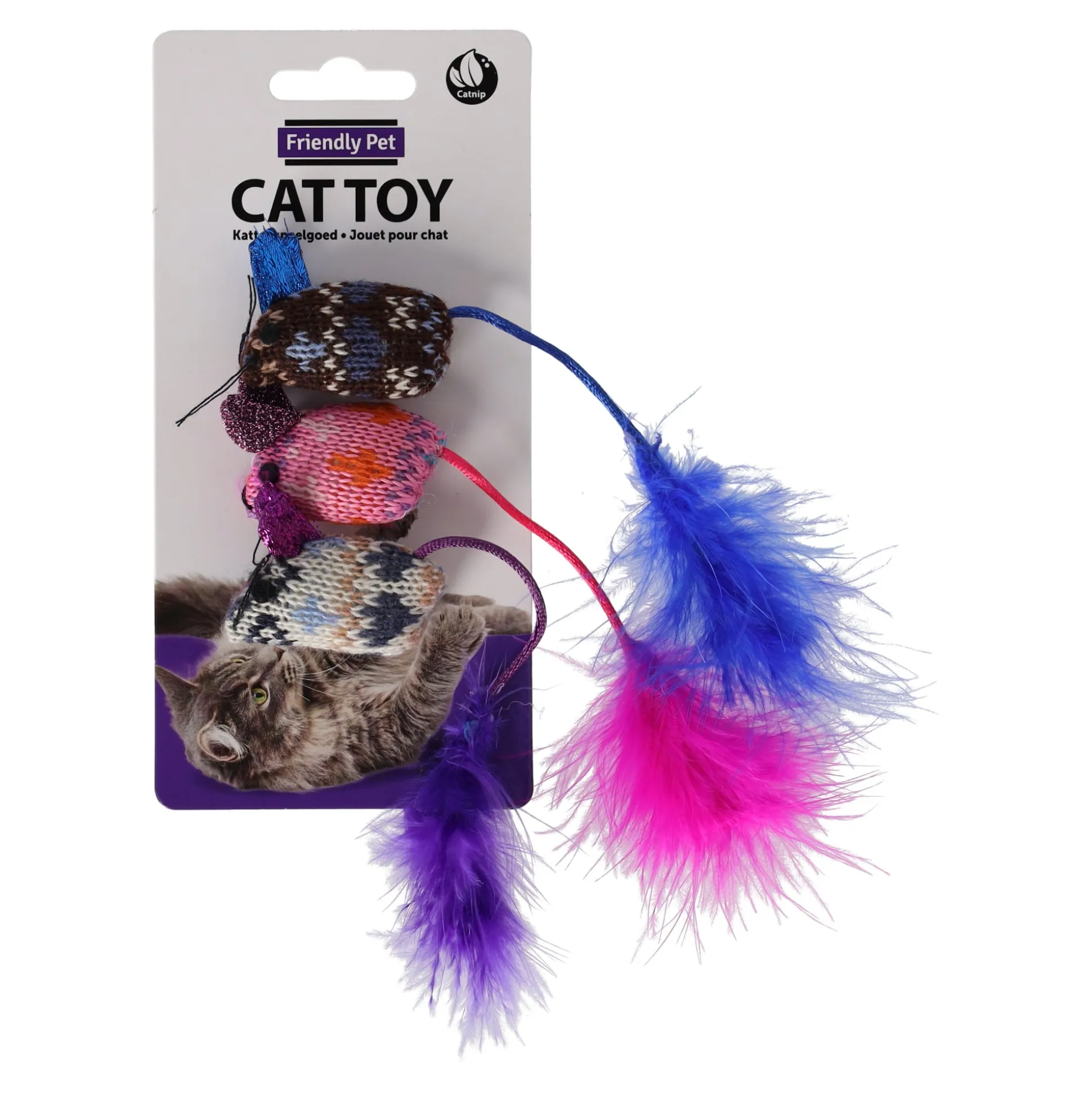 Kattenspeeltje muis glamour 3st