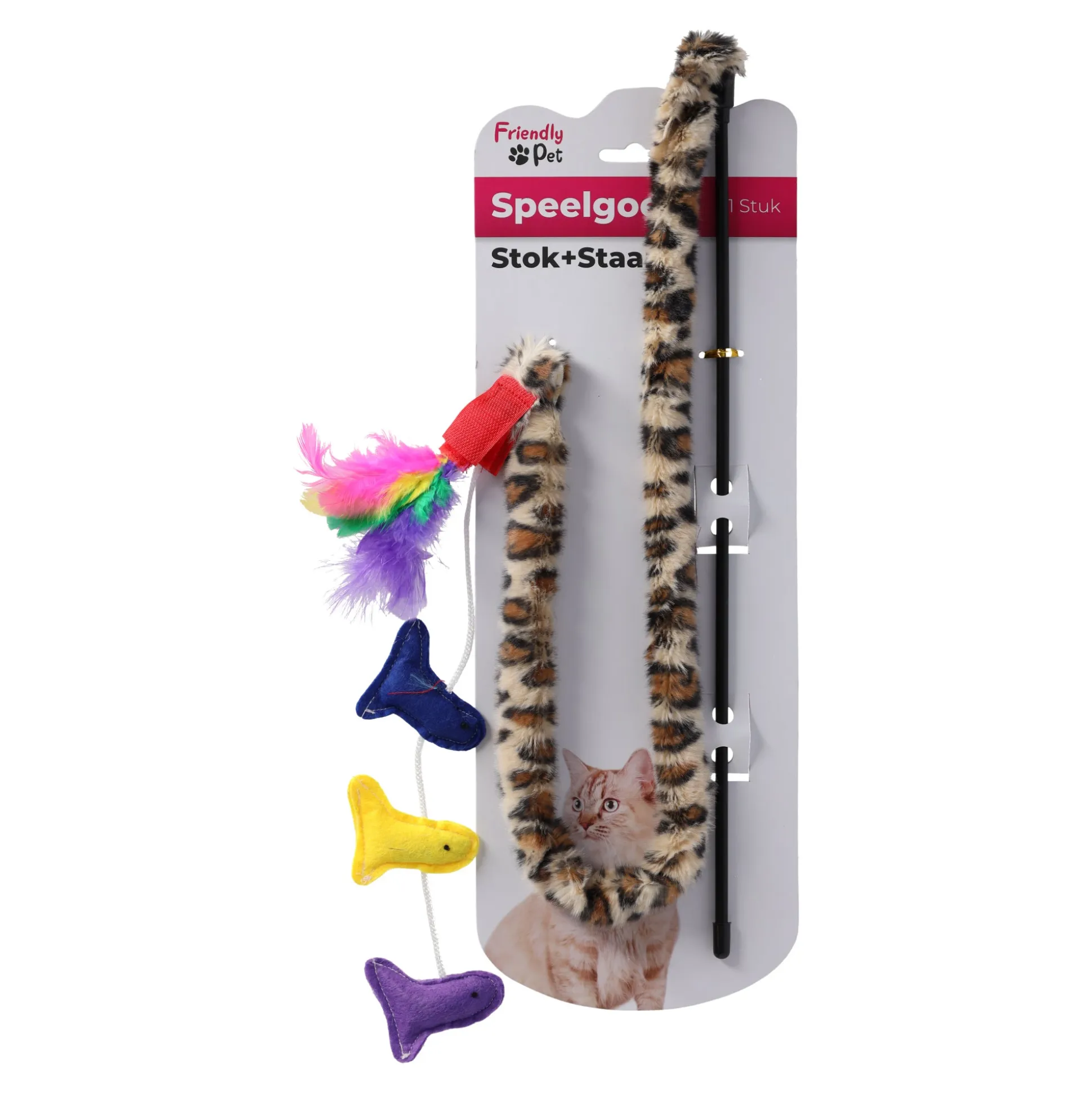 Kattenspeeltje stok + staart