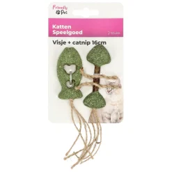 Kattenspeeltje visje met catnip 16 cm 2st.