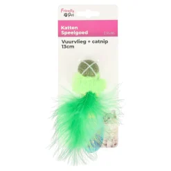 Kattenspeeltje vuurvlieg+catnip 13cm FP