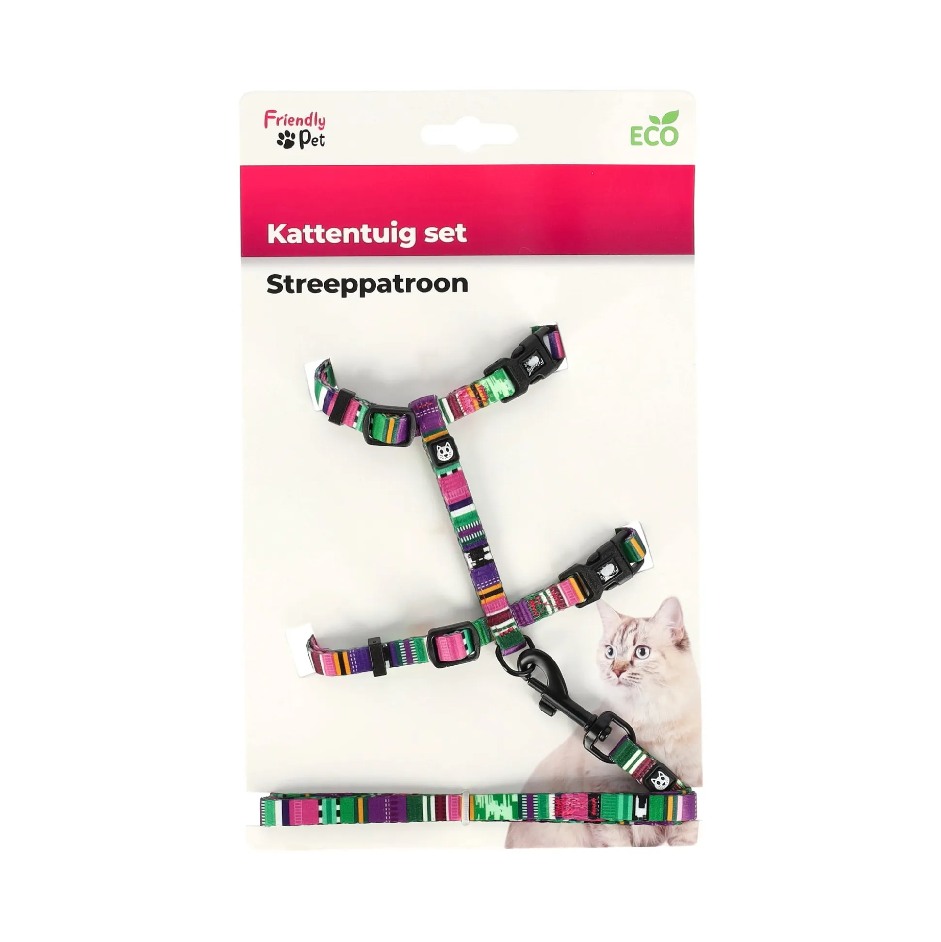 Kattentuig set jazz stripe eco FP