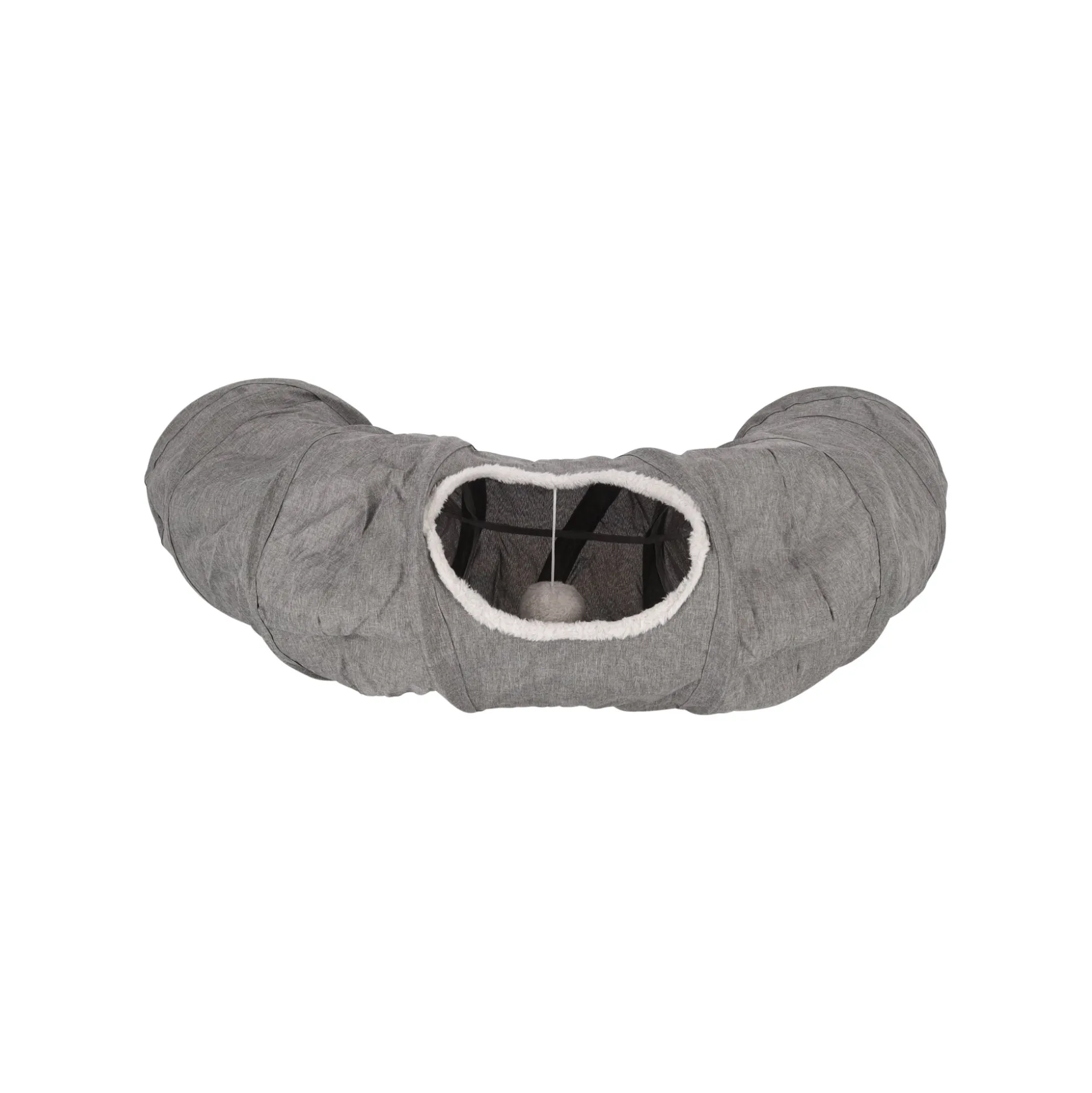 Kattentunnel + kussen Gotar grijs 95cm FP