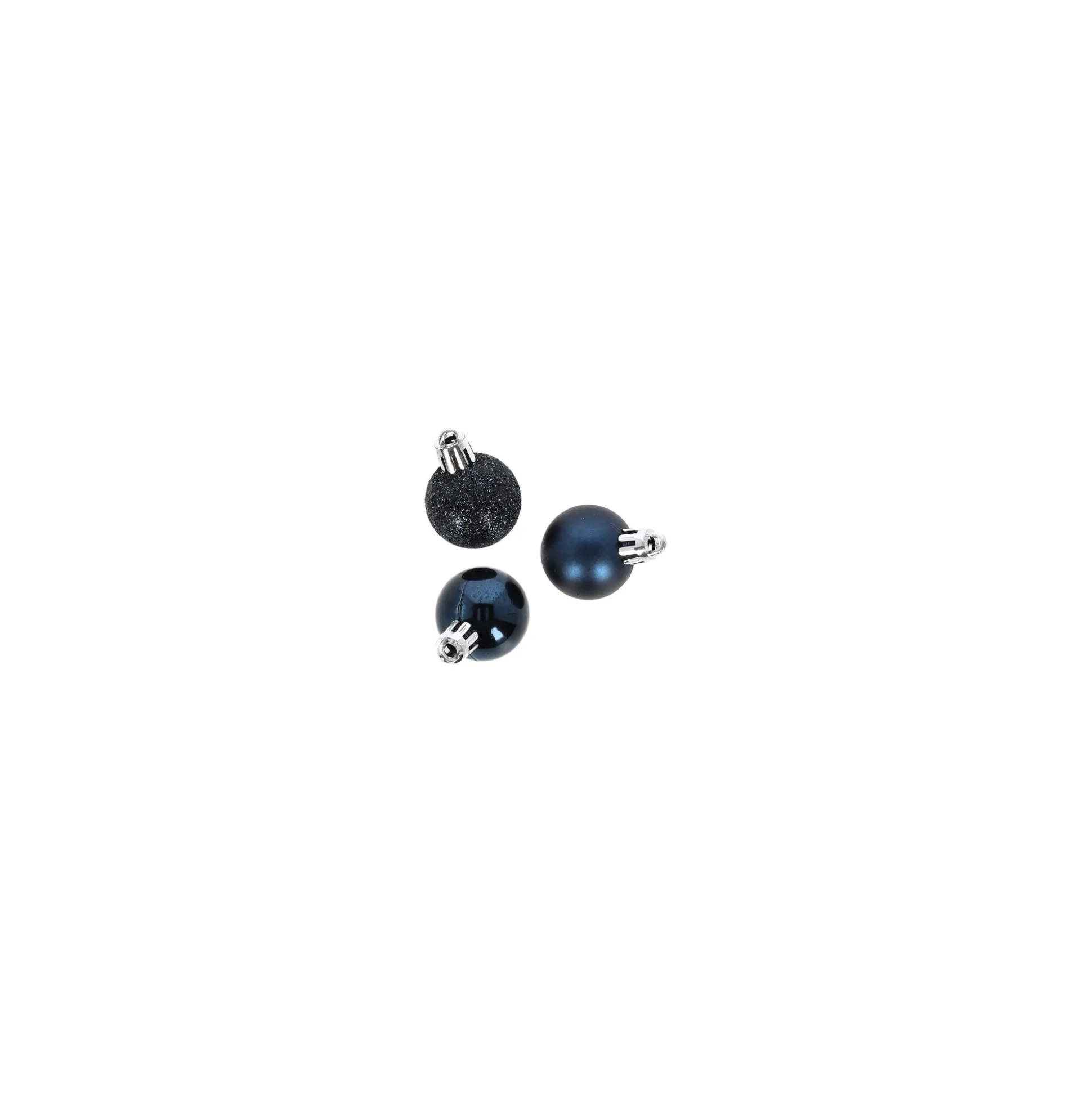 Kerstbal 3 cm mix tube 14st. night blue