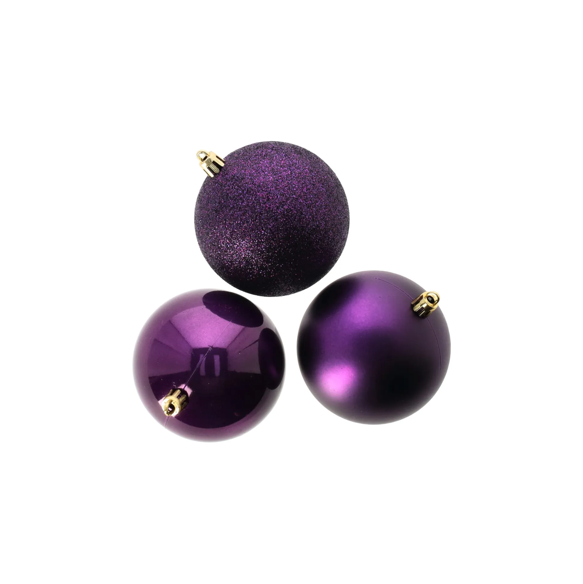 Kerstbal 4cm mix koker 24st vijg