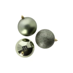 Kerstbal 4cm mix 24st rosemary green