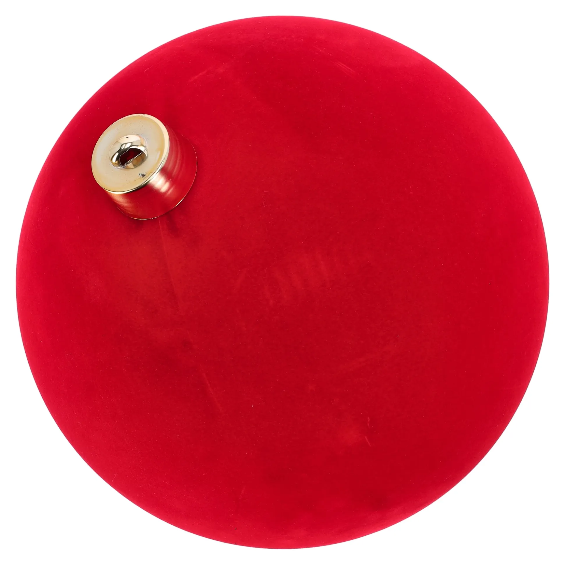Kerstbal 30cm velvet rood