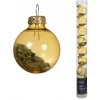 Kerstbal glas 3 cm 9st. goud