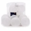 Kerstbal glas glans mat winterwit 6 cm 6st.