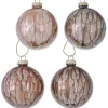 Kerstbal glas Goldie 8cm