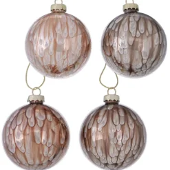 Kerstbal glas Goldie 8cm