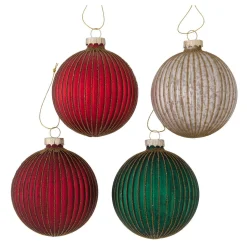 Kerstbal glas Selko 10cm