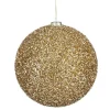 Kerstbal onbreekbaar champagne 20 cm