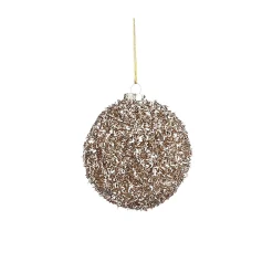 Kerstbal onbreekbaar champagne 8cm
